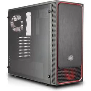 PC skříň midi tower Cooler Master Masterbox E500L Win, černá, červená