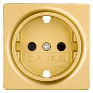 Zásuvka s ochranným kontaktem Siemens Delta zlatá 5UB19240