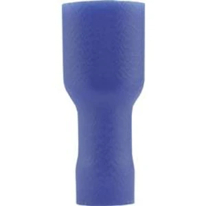 Faston zásuvka Vogt Verbindungstechnik 396205S 4.8 mm x 0.5 mm, 180 °, plná izolace, modrá, 1 ks