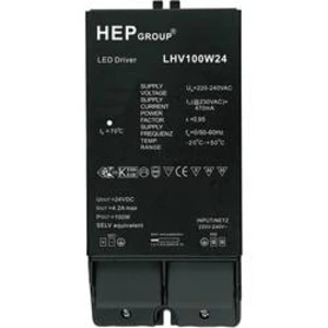 Ovladač LED osvětlení, 100 W, 24 V, LHV100W24, černá