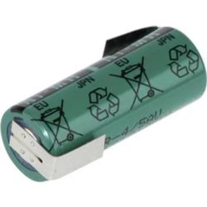 Akumulátor s pájecími kontakty NiMH Sanyo 4/5 A, 1,2 V, 2150 mAh