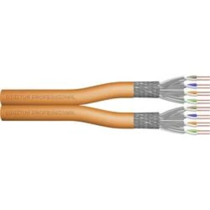 Síťový kabel CAT 7, duplexní, Digitus, 4x2x0.25 mm², oranžový
