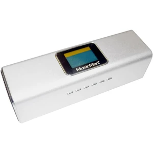 Technaxx MusicMan MA Display Soundstation mini reproduktor AUX, FM rádio, USB strieborná