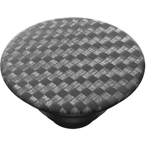 POPSOCKETS Carbonite Weave  stojan na mobil čierna, strieborná