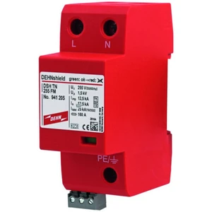 DEHN 941205 DEHNshield DSH TN 255 Typ 1+2 kombinovaný chránič proti prepätiu  Přepětová ochrana pre: rozvodná skriňa 25