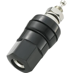 TRU COMPONENTS  pólová svorka čierna 30 A 1 ks