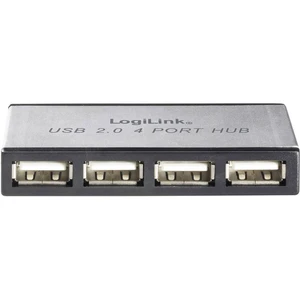 LogiLink  4 porty USB 2.0 hub  strieborná