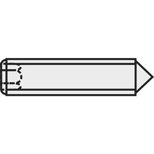 TOOLCRAFT  827341 nastavovacia skrutka M4 5 mm ocel  20 ks