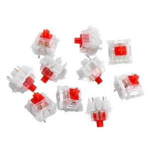 10PCS Pack 5 Pin Gateron Silent Red Switch Mechanical Switch for Mechanical Gaming Keyboard