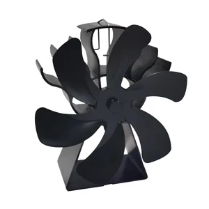 IPRee® Fireplace Fan 6 Blades Heat Powered Stove Fan Top Burner Fireplace Silent Eco Heater Fan Home Efficient Heat Dist