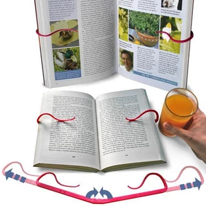 Creative Hands Free Book Page Holder Adjustable Bookmark for Reading Portable & Foldable