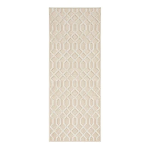 Krémovobiely behúň z viskózy Mint Rugs Caine, 80 × 250 cm