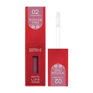 Gabriella Salvete Winter Time Matte Lips 4,5 ml rúž pre ženy 02 Frozen Berry tekuté linky