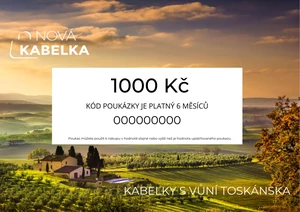 NovaKabelka.cz Dárková poukázka v hodnotě 1000 Kč