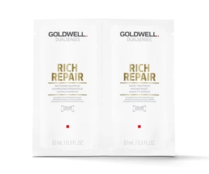 Šampon a kondicionér na suché vlasy Goldwell Rich Repair -  2x10 ml (206261)