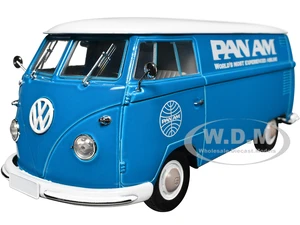 1960 Volkswagen Delivery Van "Pan Am" Turquoise with White Top Limited Edition to 7000 pieces Worldwide 1/24 Diecast Model by M2 Machines