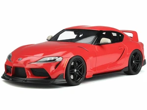 2020 Toyota Supra GR Heritage Edition Red 1/18 Model Car by GT Spirit