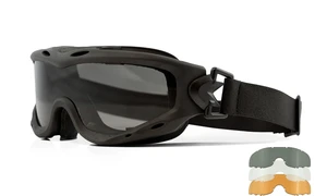 Ochranné okuliare Wiley X® Spear – Číre + Dymovo sivé + Oranžové Light Rust, Čierna (Farba: Čierna, Šošovky: )
