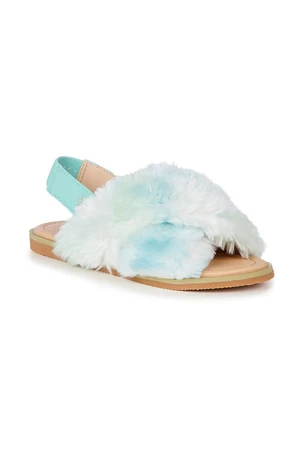 Dětské sandály Emu Australia Jessie tyrkysová barva