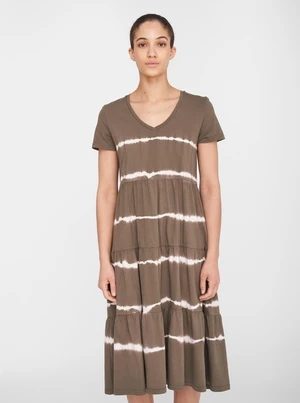 Khaki patterned midishats Noisy May Buster - Women