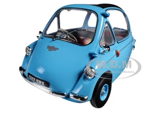 Heinkel Trojan RHD Bubble Car Light Blue 1/18 Diecast Model Car by Oxford Diecast