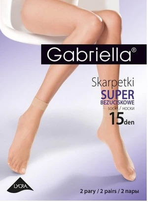 Gabriella Super 15 den A'2 2-pack Dámské netlačící ponožky Univerzální grigio/odstín šedé