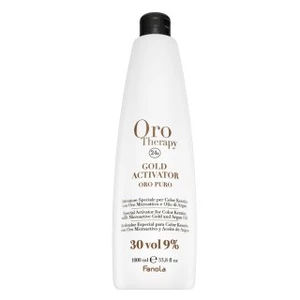 Fanola Oro Therapy 24k Gold Activator Oro Puro vyvíjecí emulze pro všechny typy vlasů 9% 30 Vol. 1000 ml