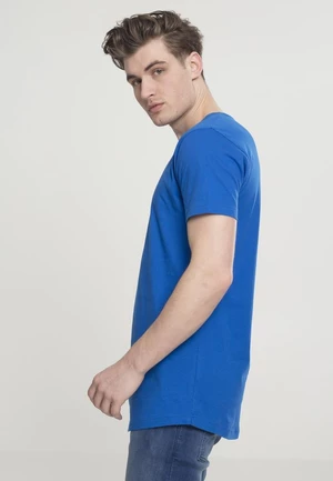Long T-shirt in the shape of bright blue