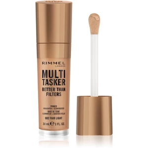 Rimmel Multi-Tasker Better Than Filters rozjasňující podkladová báze pro sjednocení barevného tónu pleti odstín 002 Fair Light 30 ml