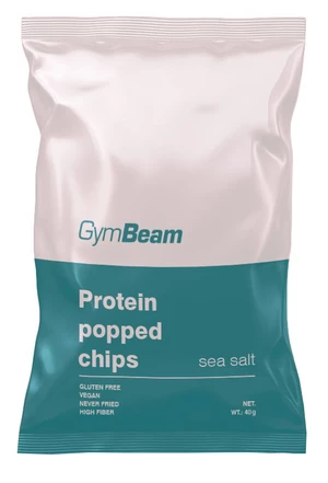 GymBeam Proteínové čipsy morská soľ 40 g