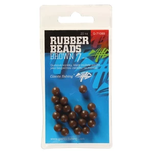 Giants fishing gumové guličky rubber beads transparent brown-5 mm