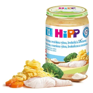 HiPP Těstoviny s mořskou rybou, brokolicí a smetanou BIO 220 g