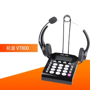 Call Center Corded Phone with Headset Noise Canceling Microphone, Caller ID Receiver Speakerphone Home Office Landline Telephone