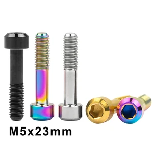 Weiqijie 6pcs/Lot M5x23mm Socket Head Screws DIN912 Gr5 Bolts for Bicycle