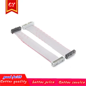 FC to DC3 2.54MM Pitch IDC gray Flat Cable JTAG Download Line 10/20/40/50/100cm FC10P14P 16P 20P-40PGPIO Ribbon Cable