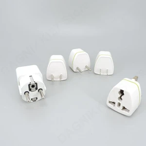 5x Universal AC AU EU US UK To EU UK US AU Power wall Travel plug converter Brass Kr european adapter for USA Brazil Korea 10A v