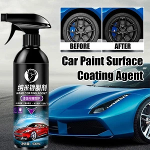 500ML 9H Ceramic Coating Nano Liquid Glass Plated Crystal Polish Waterproof Hydrophobic Paint Car Polishing Wax 2023 Hardne J9G9