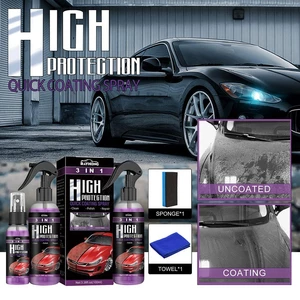 3 in 1 High Protection Ceramic Car Wash Fortify Quick Coat Polish Sealer Spray Car Nano Ceramic Coating Polishing Spraying Wax