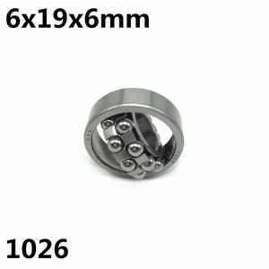 1pcs 1026 6x19x6 mm Double Row Self-aligning ball bearing High quality