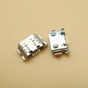 10pcs Micro USB 5Pin Jack Connector socket Data charging port tail plug For Samsung Galaxy A01 A015 A015F/DS Mini USB Jack