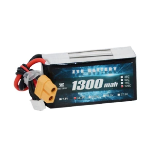 ZYE battery 1300mah 120C 11.1V 3S high magnification aircraft model battery