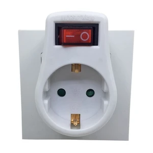 Socket Supplies Socket Outlet Conversion Plug European Type Flame Retardant PP With Switch 250V 16A Saves Money