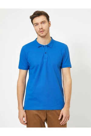 Koton Pánske Saxon Blue Polo Golier tričko