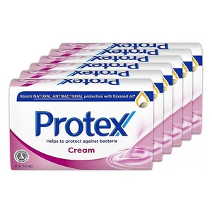 PROTEX Cream Tuhé mýdlo s přirozenou antibakteriální ochranou  6 x 90 g