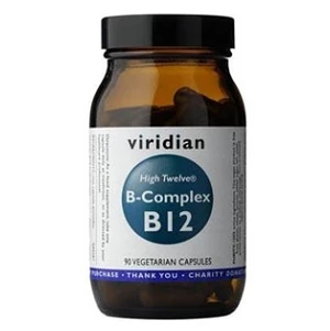 VIRIDIAN Nutrition B-Complex B12 High Twelwe 90 kapslí VIRIDIAN Nutrition B-Complex B12 High Twelwe 90 kapslí