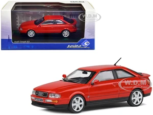 1992 Audi Coupe S2 Lazer Red 1/43 Diecast Model Car by Solido