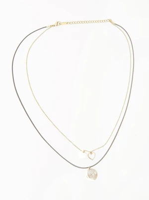 Gold plated necklace Yups dbi0474. R21