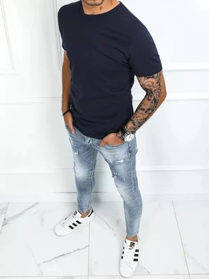 Basic men's T-shirt dark blue Dstreet