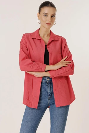 By Saygı Oversize Long Basic Shirt