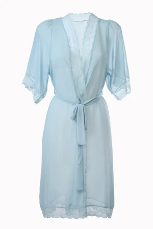 Dagi Women's Ice Blue Short Dressing Gown bmv6080kc